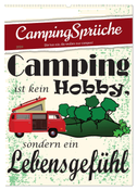 CampingSprüche (Wandkalender 2024 DIN A2 hoch), CALVENDO Monatskalender