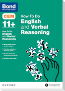 CEM How To Do: Bond 11+ English and Verbal Reasoning (for Cambridge Select Insight)
