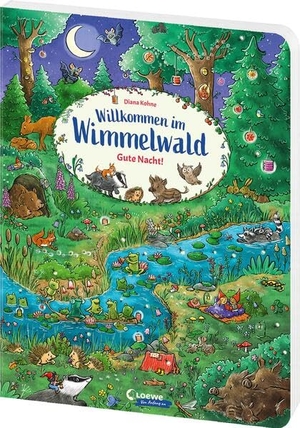 Willkommen im Wimmelwald - Gute Nacht! - Großes Wimmelbuch für Kinder ab 2 Jahren - Besuche die Waldtiere im Wimmelwald - Zum Suchen, Entdecken und Erzählen. Loewe Verlag GmbH, 2026.