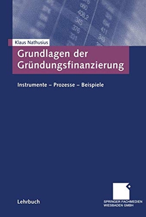 Nathusius, Klaus. Grundlagen der Gründungsfinanzierung - Instrumente ¿ Prozesse ¿ Beispiele. Gabler Verlag, 2001.