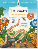 Superwurm. Sticker-Spielebuch