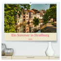 Ein Sommertag in Straßburg (hochwertiger Premium Wandkalender 2024 DIN A2 quer), Kunstdruck in Hochglanz