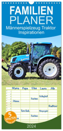 Familienplaner 2024 - Männerspielzeug Traktor Inspirationen mit 5 Spalten (Wandkalender, 21 x 45 cm) CALVENDO