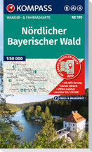 KOMPASS Wanderkarte 195 Nördlicher Bayerischer Wald 1:50.000