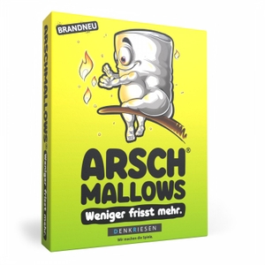 Görz, Denis / Ricardo Barreto. DENKRIESEN - ARSCHMALLOWS® - "Weniger frisst mehr." | Boxverpackung - weniger frisst mehr.. D&R DENKRIESEN GmbH, 2025.