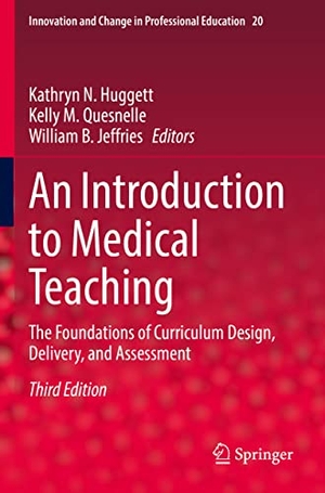Huggett, Kathryn N. / William B. Jeffries et al (Hrsg.). An Introduction to Medical Teaching - The Foundations of Curriculum Design, Delivery, and Assessment. Springer International Publishing, 2023.