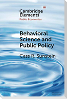 Behavioral Science and Public Policy