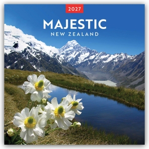Majestic New Zealand - Neuseeland 2027 - Wandkalender - Original BrownTrout-Kalender [Mehrsprachig] [Kalender]. Flechsig Verlag, 2026.