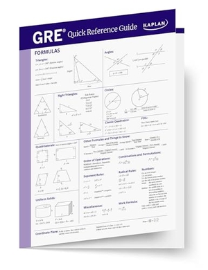 Kaplan Test Prep. GRE Quick Reference Guide. Kaplan Publishing, 2024.