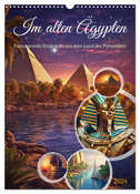 Im alten Ägypten (Wandkalender 2024 DIN A3 hoch), CALVENDO Monatskalender