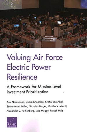 Narayanan, Anu / Knopman, Debra et al. Valuing Air Force Electric Power Resilience - A Framework for Mission-Level Investment Prioritization. RAND Corporation, 2021.