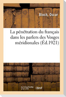 La pénétration du français dans les parlers des Vosges méridionales