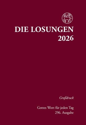 Brüdergemeine, Herrnhuter (Hrsg.). Losungen Deutschland 2027 / Die Losungen 2027 - Grossdruck Hardcover. Reinhardt Friedrich Verla, 2026.