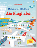 Malen und Stickern: Am Flughafen