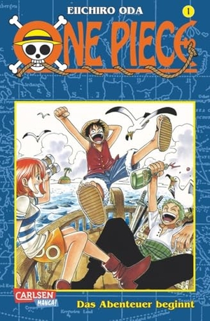 Oda, Eiichiro. One Piece 01. Das Abenteuer beginnt - Piraten, Abenteuer und der größte Schatz der Welt!. Carlsen Verlag GmbH, 2001.