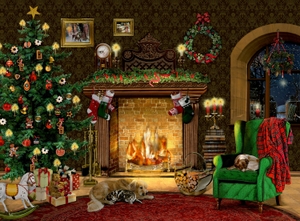 A4-Wand-Adventskalender - Kaminzimmer - Kaminzimmer. Coppenrath, 2024.