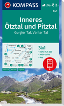 KOMPASS Wanderkarte 042 Inneres Ötztal und Pitztal, Gurgler Tal, Venter Tal 1:25.000