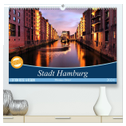 Stadt Hamburg (hochwertiger Premium Wandkalender 2024 DIN A2 quer), Kunstdruck in Hochglanz