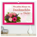 Für jeden Monat ein Dankeschön an Dich! - 12 Blumensträuße (hochwertiger Premium Wandkalender 2024 DIN A2 quer), Kunstdruck in Hochglanz