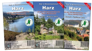Kartographische Kommunale Verlagsgesellschaft mbH (Hrsg.). Kartenset Harz - 3-teiliges wetterfestes Kartenset vom gesamten Harz. Kartographische Komm. Ver, 2026.