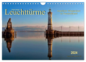 Leuchttürme - maritime Wegweiser in Deutschland (Wandkalender 2024 DIN A4 quer), CALVENDO Monatskalender