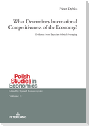 What Determines International Competitiveness of the Economy?