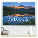 Die Dolomiten - Wanderung durch den Naturpark Schlern-Rosengarten (hochwertiger Premium Wandkalender 2025 DIN A2 quer), Kunstdruck in Hochglanz