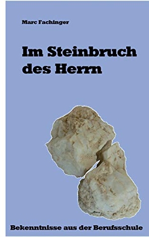 Fachinger, Marc. Im Steinbruch des Herrn - Bekenntnisse aus der Berufsschule. Books on Demand, 2018.