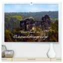 Reise durch das Elbsandsteingebirge (hochwertiger Premium Wandkalender 2025 DIN A2 quer), Kunstdruck in Hochglanz