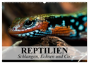 Reptilien Schlangen, Echsen und Co. (Wandkalender 2024 DIN A2 quer), CALVENDO Monatskalender