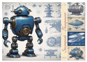 Steampunk - Blaupausen (Tischkalender 2025 DIN A5 quer), CALVENDO Monatskalender