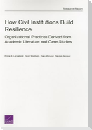 How Civil Institutions Build Resilience