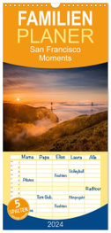 Familienplaner 2024 - San Francisco Moments mit 5 Spalten (Wandkalender, 21 x 45 cm) CALVENDO