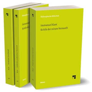 Kant, Immanuel. Die drei Kritiken - Kritik der reinen Vernunft/ Kritik der praktischen Vernunft/ Kritik der Urteilskraft. Meiner Felix Verlag GmbH, 2023.