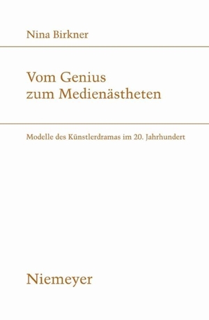 Birkner, Nina. Vom Genius zum Medienästheten - Modelle des Künstlerdramas im 20. Jahrhundert. De Gruyter, 2009.