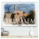 Jerusalem à la aquarell (hochwertiger Premium Wandkalender 2024 DIN A2 quer), Kunstdruck in Hochglanz