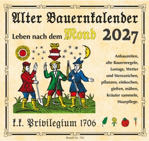 Leykam Alpina (Hrsg.). Alter Bauernkalender 2027 - Der Praktische (Erlebniskalender). Cadmos Verlag GmbH, 2026.