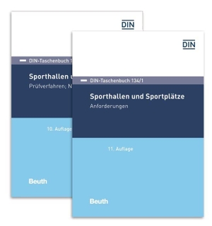 Paket DIN-Taschenbuch 134/1 und 134/2 - Sporthallen und Sportplätze Anforderungen und Prüfverfahren. DIN Media Verlag, 2022.