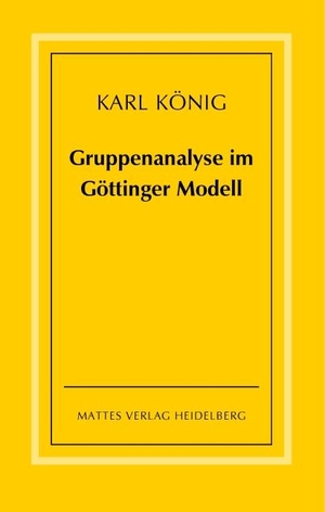 König, Karl. Gruppenanalyse im Göttinger Modell - theoretische Grundlagen und praktische Hinweise. Mattes Verlag, 2008.