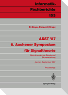 ASST ¿87 6. Aachener Symposium für Signaltheorie