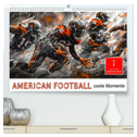 American Football - coole Momente (hochwertiger Premium Wandkalender 2025 DIN A2 quer), Kunstdruck in Hochglanz