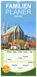 Familienplaner 2024 - Görlitz - Die Perle Niederschlesiens mit 5 Spalten (Wandkalender, 21 x 45 cm) CALVENDO