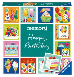 Hurter, William H.. memory® moments - Happy Birthday - Gesellschaftsspiel & Brettspiel ab 3 Jahre. Ravensburger Spieleverlag, 2024.