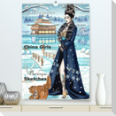 China Girls - Burlesque Sketches (Premium, hochwertiger DIN A2 Wandkalender 2023, Kunstdruck in Hochglanz)