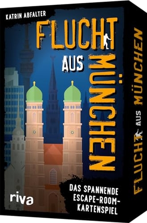 Abfalter, Katrin. Flucht aus München - Das spannende Escape-Room-Kartenspiel. Tolles Geschenk für Fans von Escape Room, Rätsel, Krimi, True Crime. Zum Geburtstag, Weihnachten, Spieleabend. Ab 12 Jahren. riva Verlag, 2024.