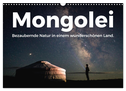 Mongolei - Bezaubernde Natur in einem wunderschönen Land. (Wandkalender 2024 DIN A3 quer), CALVENDO Monatskalender