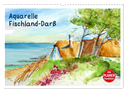 Aquarelle - Fischland-Darß (Wandkalender 2024 DIN A3 quer), CALVENDO Monatskalender