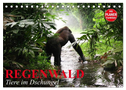 Regenwald. Tiere im Dschungel (Tischkalender 2025 DIN A5 quer), CALVENDO Monatskalender