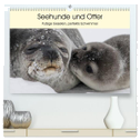 Seehunde und Otter. Putzige Gesellen, perfekte Schwimmer (hochwertiger Premium Wandkalender 2025 DIN A2 quer), Kunstdruck in Hochglanz
