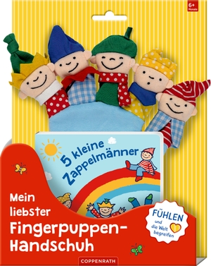 Mein liebster Fingerpuppen-Handschuh: 5 kleine Zappelmänner - Geschenkset Buch plus Handschuh. Coppenrath, 2023.